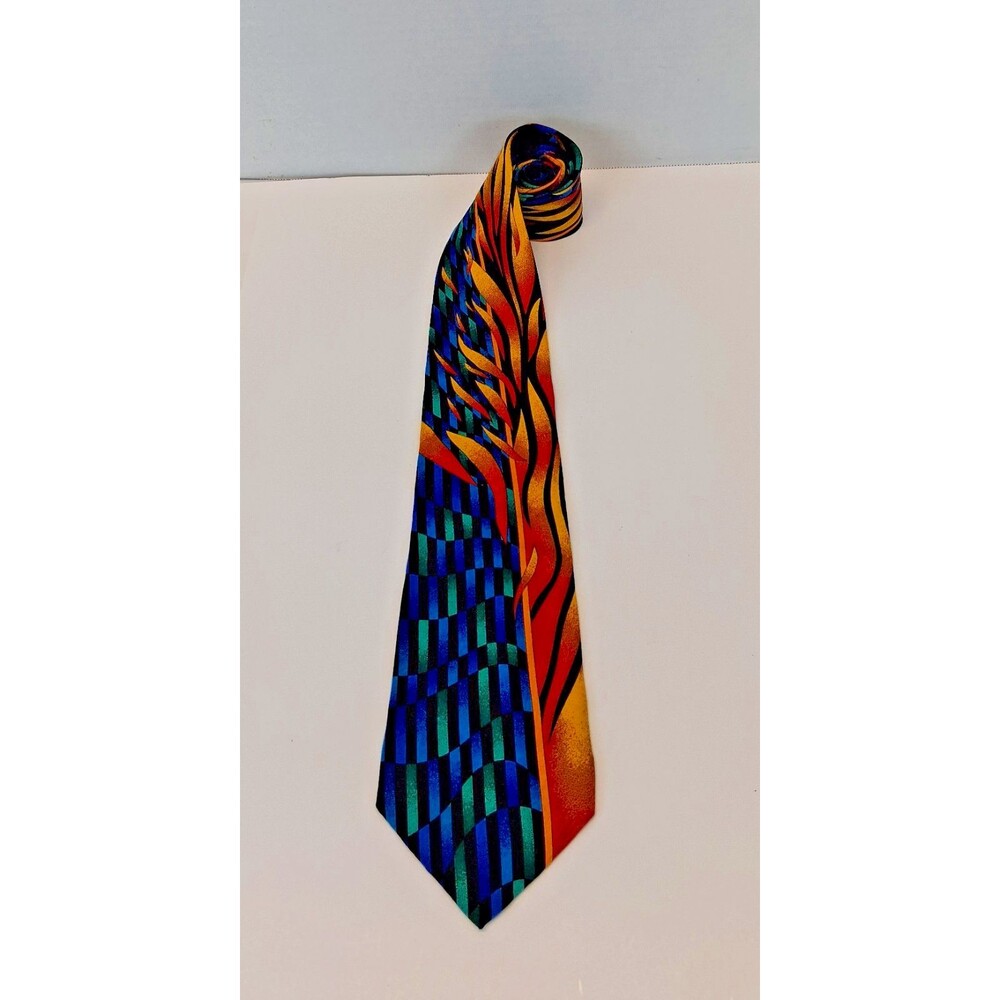 Rush Limbaugh Men's Tie 58.5 x 3.75" No Boundaries Collection 100% Silk USA EUC